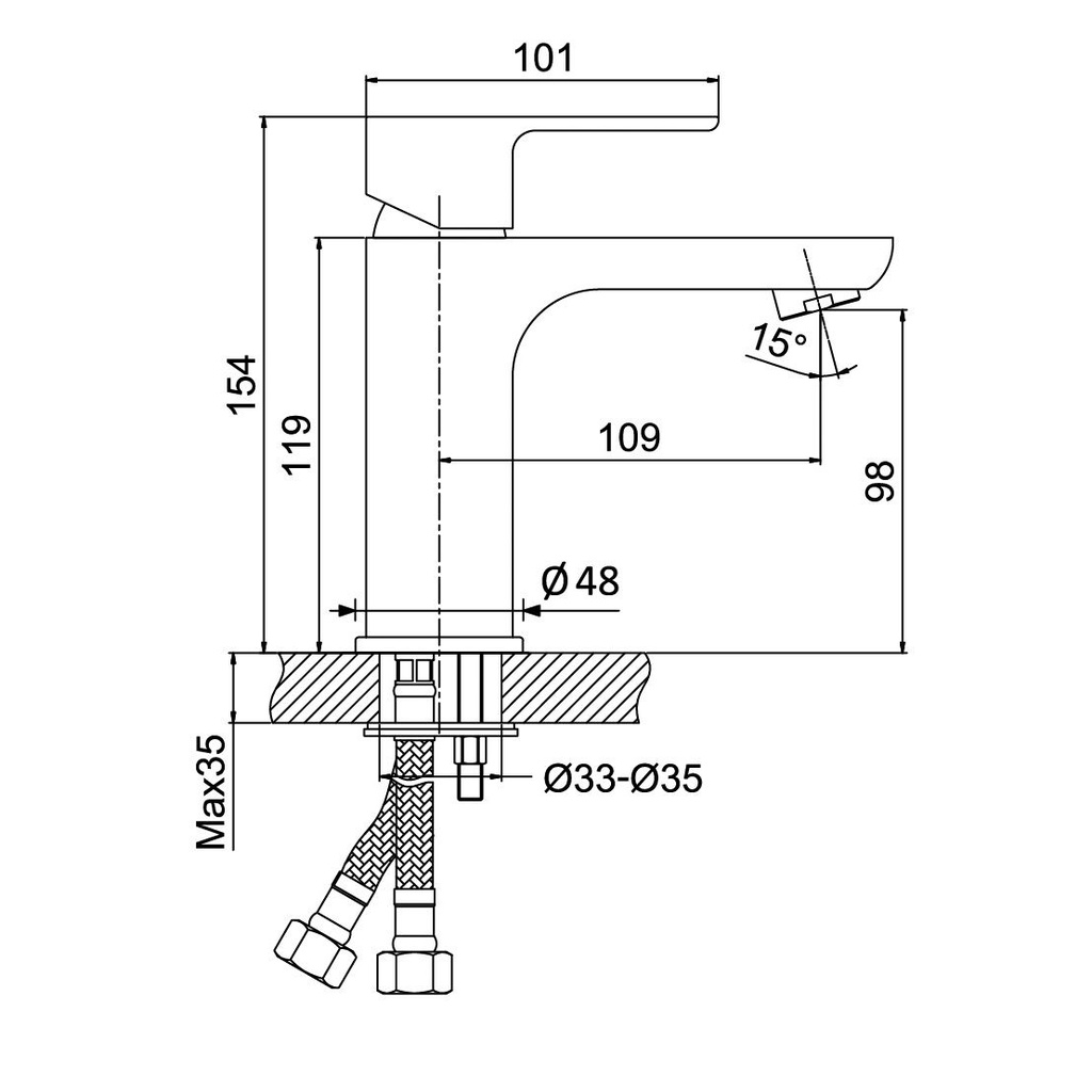 Basin Mixer - 1940100 - Bruma TD