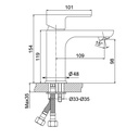 Basin Mixer - 1940100 - Bruma TD