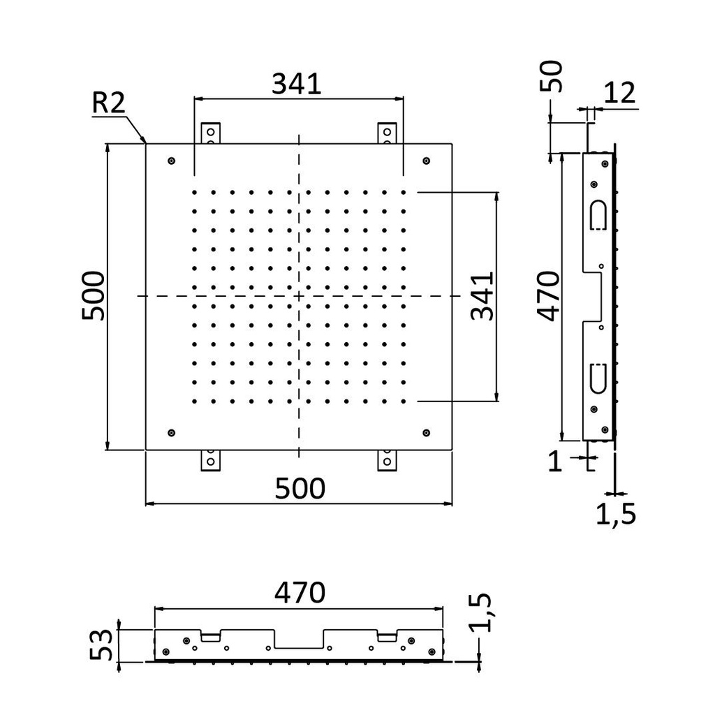 Ceiling-Mounted Shower Head - 1455533 - Bruma TD