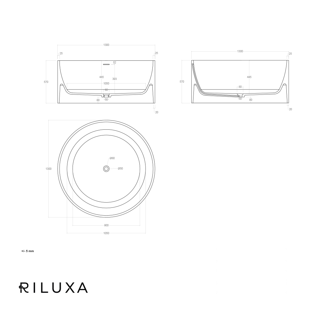Osaka Freestanding Bathtub 130 td