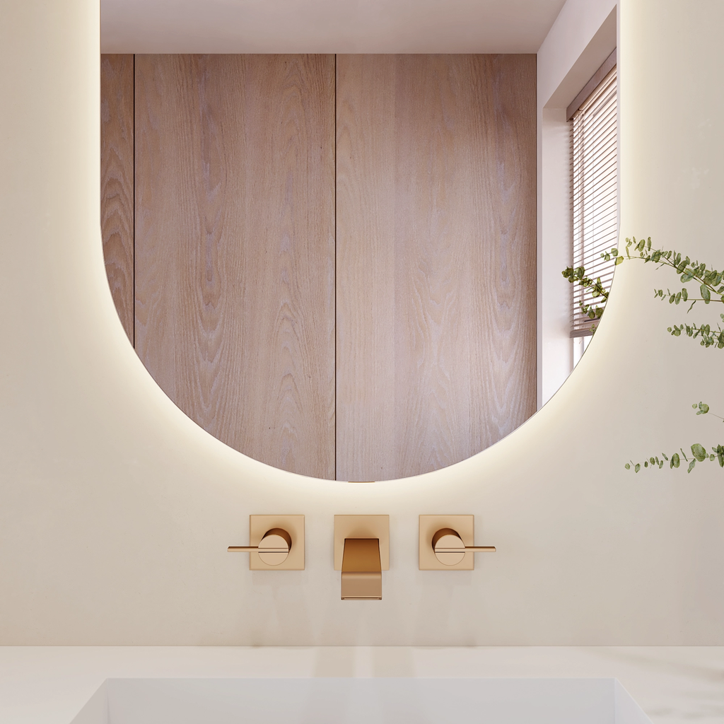 Stella Backlit Oval Mirror in Vertical Format NO Buttons