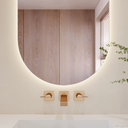 Stella Backlit Oval Mirror in Vertical Format NO Buttons