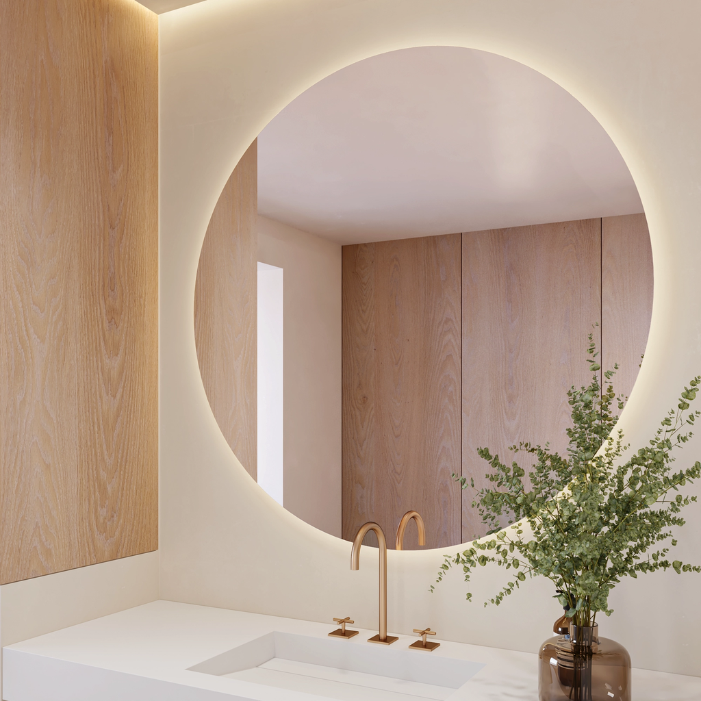 Zenith Round Backlit Mirror Right