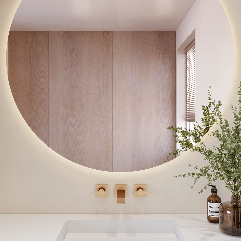 Zenith Round Backlit Mirror NO Buttons