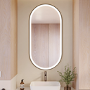 Elios Front & Backlit Oval Mirror Front