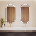 Elios Front & Backlit Oval Mirror Double Front