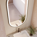 Elios Front & Backlit Oval Mirror Top