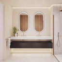 Elios Front & Backlit Oval Mirror Double Overview
