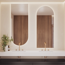 Nova Arched Backlit Mirror Double Front