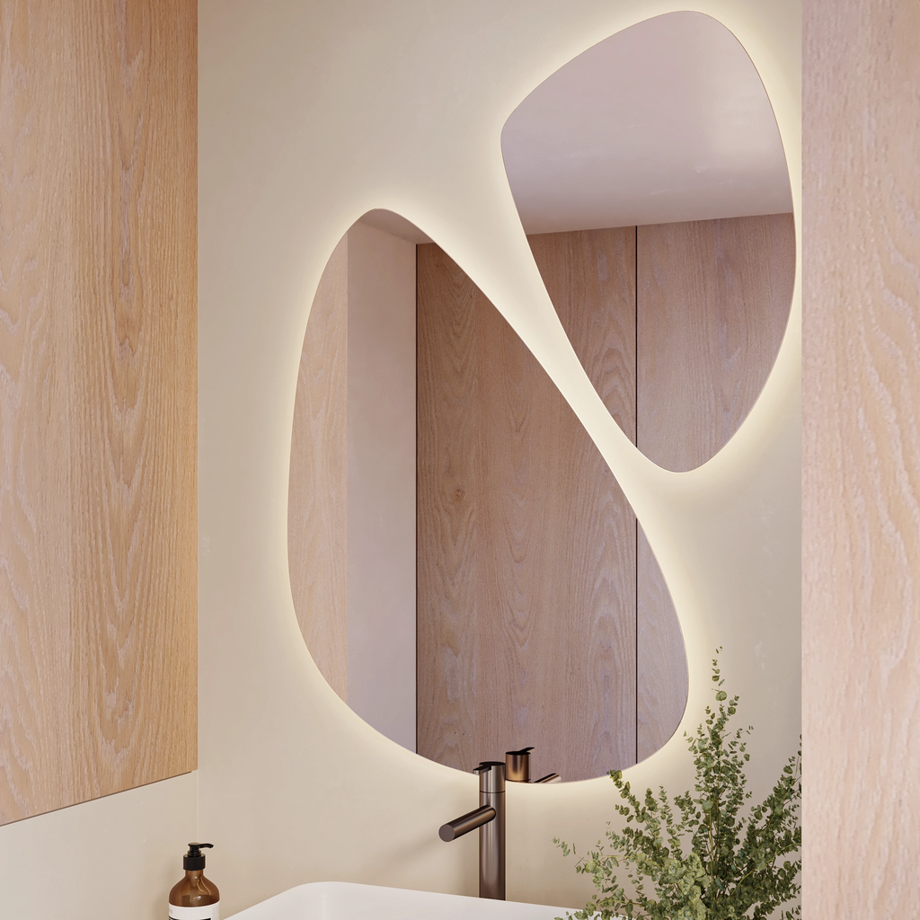 Elara Pebble Backlit Mirror 2 Right
