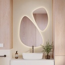 Elara Pebble Backlit Mirror 2 Front