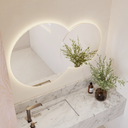 Eclipse Round Backlit Mirror Top