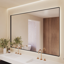 Atlas Backlit Mirror with Metal Frame | Horizontal Double Right