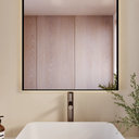 Atlas Backlit Mirror with Metal Frame | Vertical NO Buttons