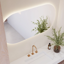 Stella Backlit Horizontal Oval Mirror Top