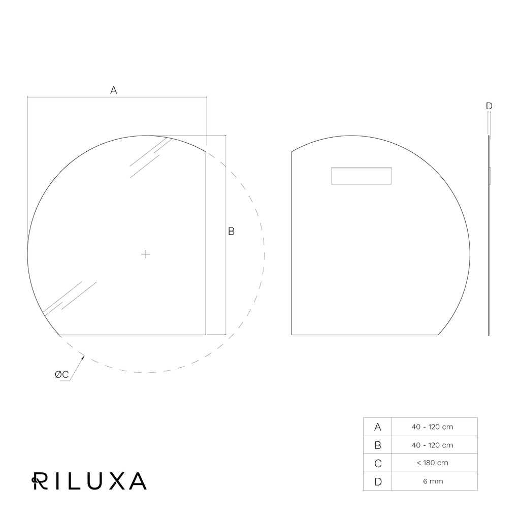 Alba Semi-Circle Mirror TD
