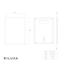 Atlas Backlit Mirror with Metal Frame | Vertical TD