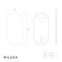 Stella Backlit Oval Mirror in Vertical Format TD