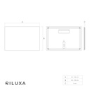 Astro Floating Horizontal Backlit Mirror TD