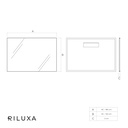 Atlas Horizontal Mirror with Black Frame TD