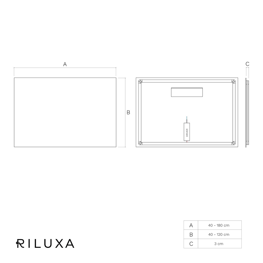Halo Horizontal Backlit Mirror TD