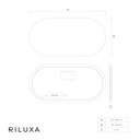 Stella Horizontal Backlit Oval Mirror TD