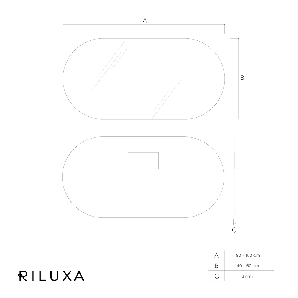 Stella Horizontal Oval Mirror TD