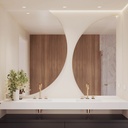 Alba Semi-Circle Mirror Double Front