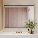 Atlas Horizontal Mirror with Black Frame Front