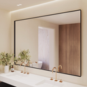 Atlas Horizontal Mirror with Black Frame Double Side