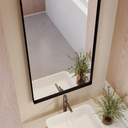 Atlas Vertical Mirror with Black Frame Top