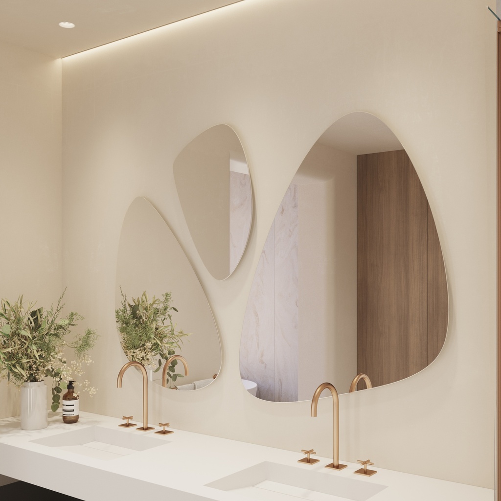Elara Pebble Mirror 3 Side