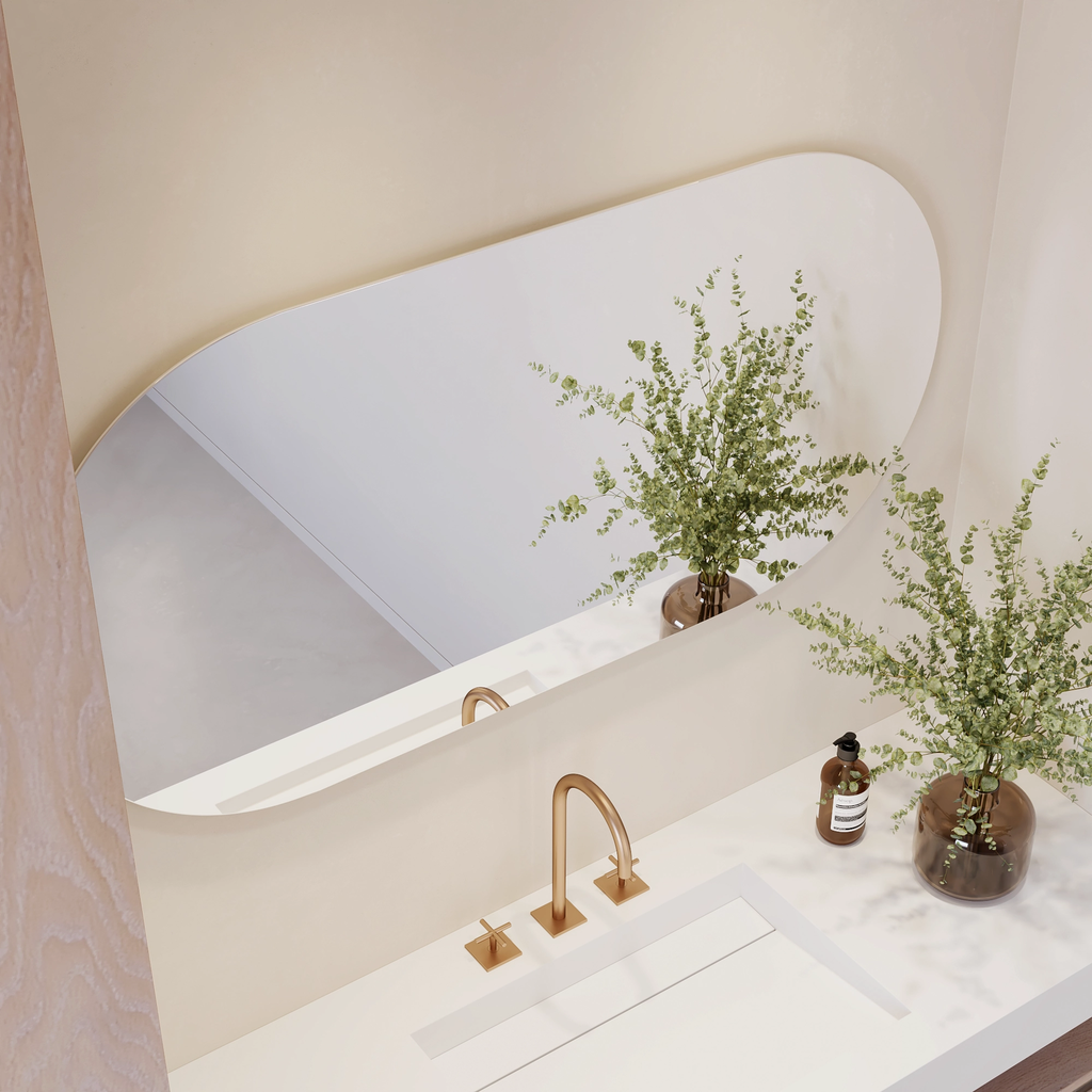 Stella Horizontal Oval Mirror Top