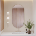 Stella Vertical Oval Mirror Front