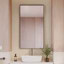 Atlas Vertical Mirror with Black Frame Front