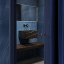 Andromeda Marble Wall-Hung Washbasin | Mini Size Nero Overview
