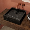 Cassiopeia Marble Countertop Washbasin | Mini Size NeroSide