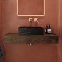 Cassiopeia Marble Countertop Washbasin | Mini Size Nero Front