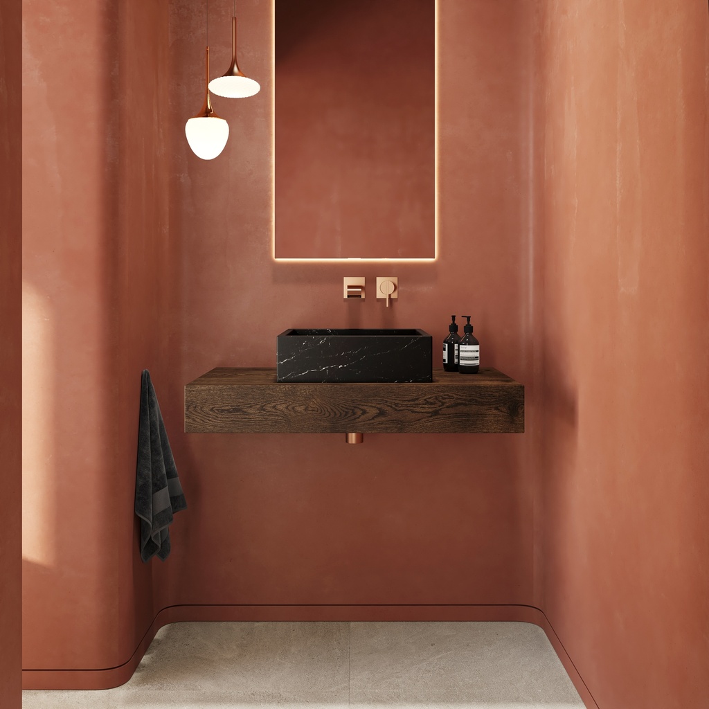 Cassiopeia Marble Countertop Washbasin | Mini Size Nero Overview