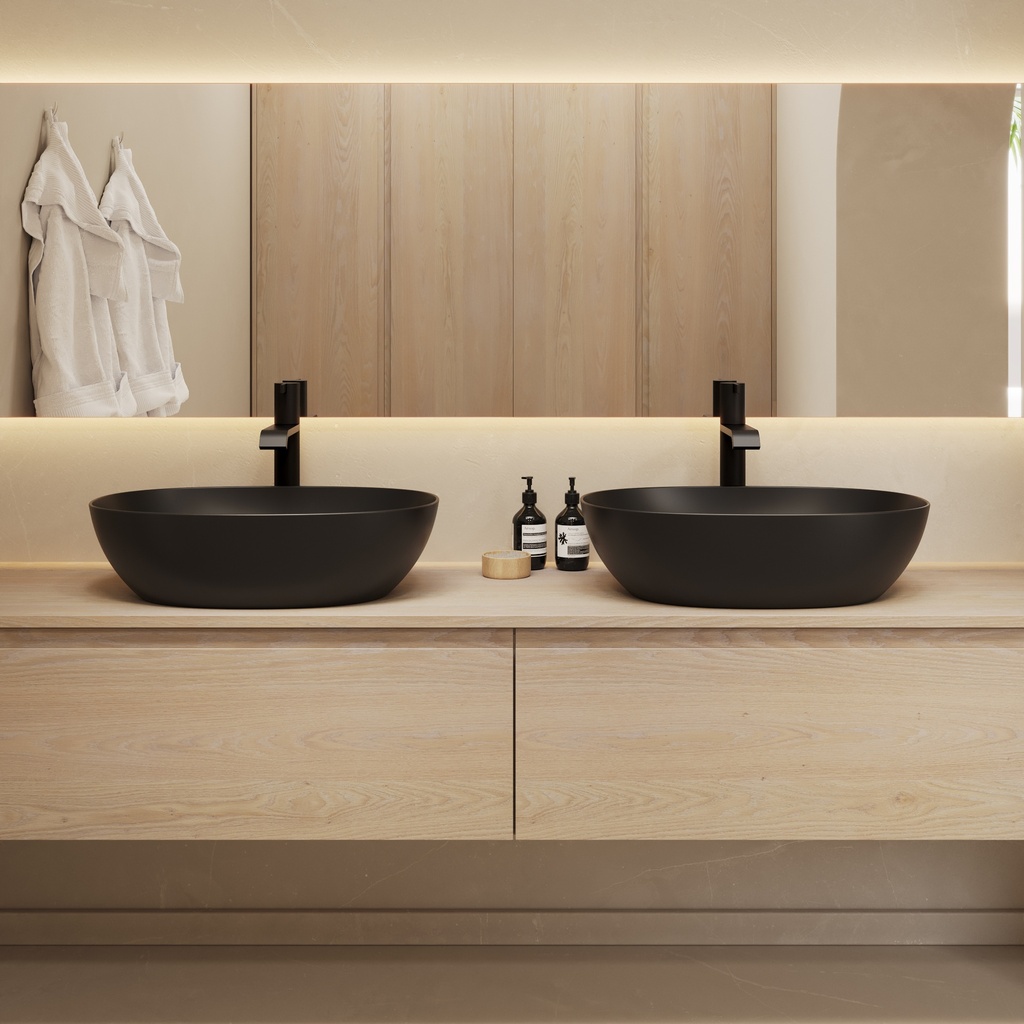 Nimes Countertop Washbasin Black Front