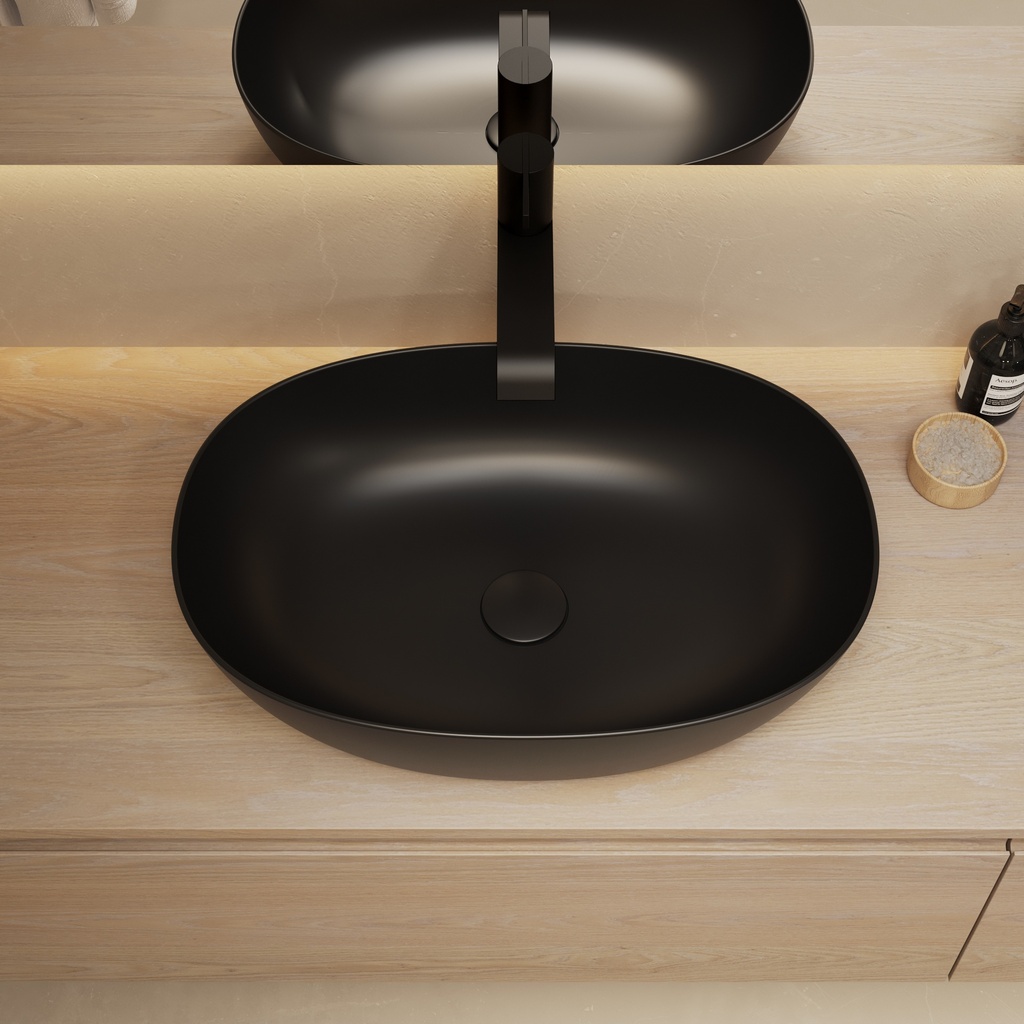 Nimes Countertop Washbasin Black Top