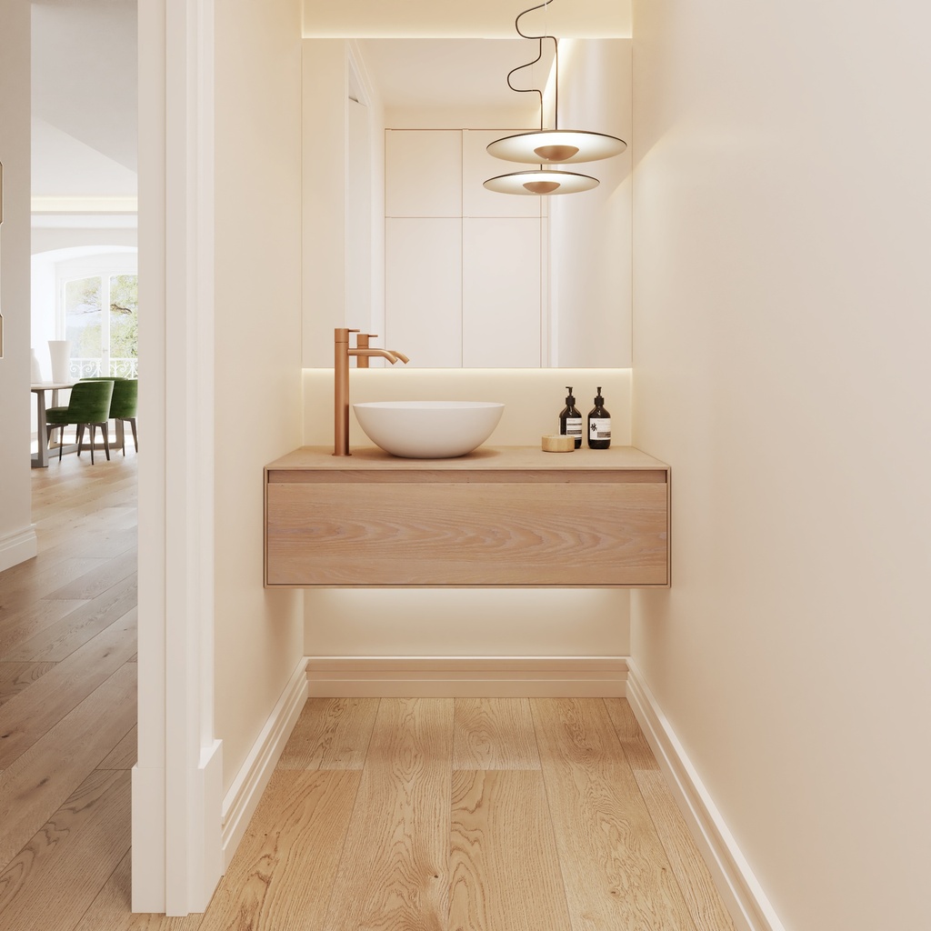Rigel Corian® Countertop Washbasin Overview