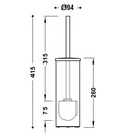 Floor Toilet Brush - 16133602 - Tres TD