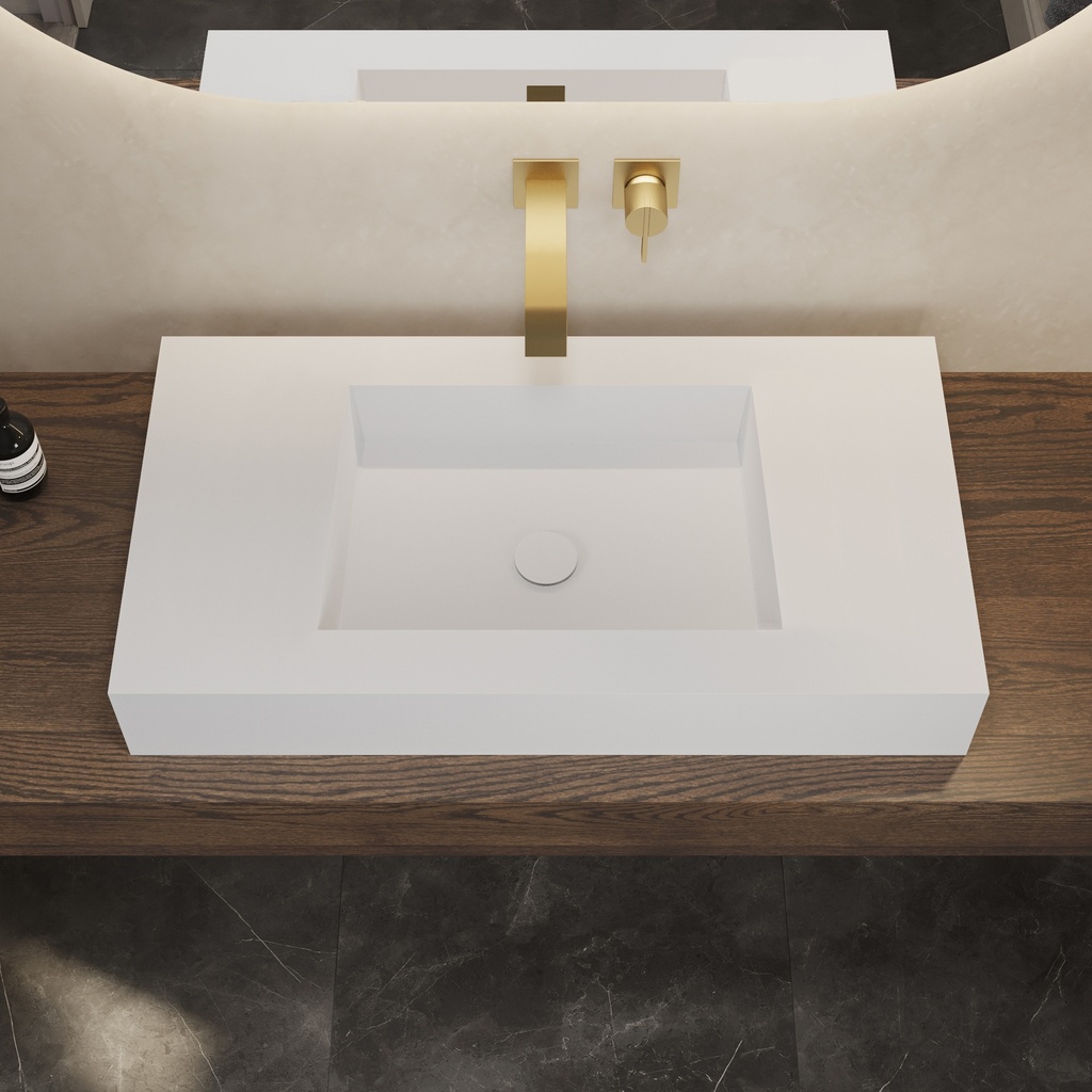 Andromeda Corian® Single Countertop Washbasin Top