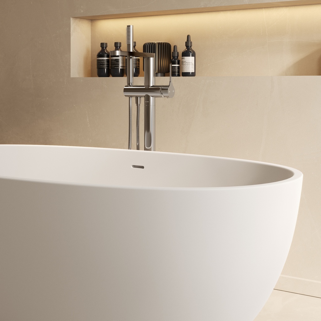 Nimes Freestanding Bathtub 140 White Detail