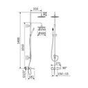 Wall-Mounted Bath/Shower Tap ⌀30cm - 1682661 Bruma td
