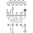 Deck-Mounted Bathtub Tap - 24214601 Tres TD