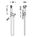 Bidet Shower Set 24112352 Tres TD