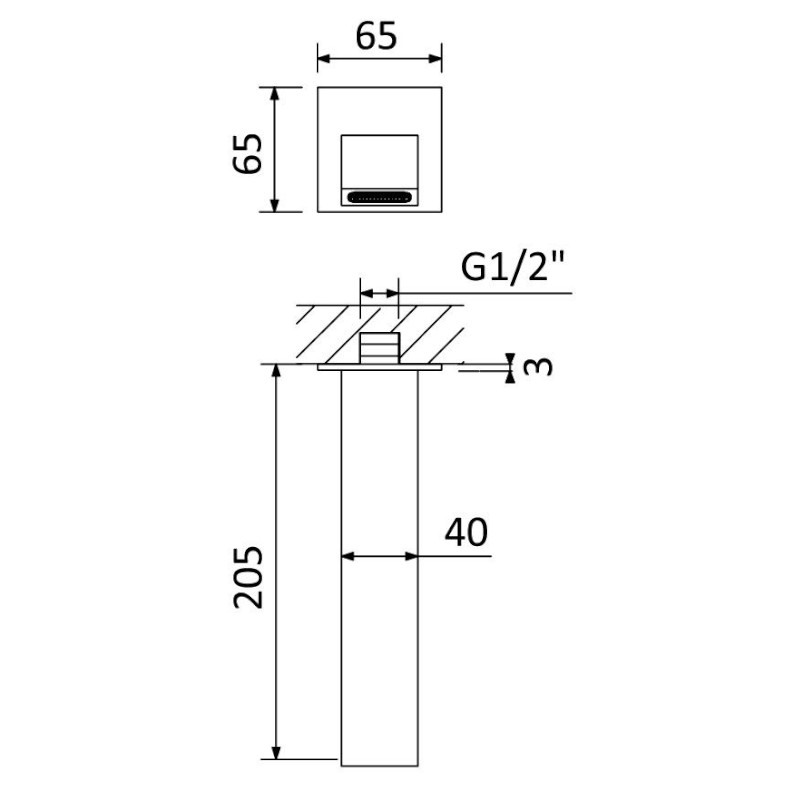 Breeze Wall-Mounted Bath Spout Bruma TD