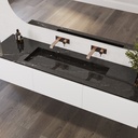 Sagitta Plus Marble Vanity Top Marquina Marble Side View